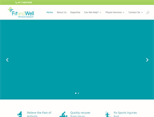 Tablet Screenshot of fitandwellphysio.com.au